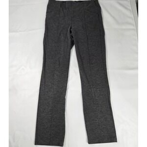 Athleta Ponte Knit Pants Career Casual Stretch‎ Gray 8 Side Zip Athleisure 29x28